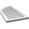 Ekena Millwork Quarter Round Top Left Surface Mount PVC Gable Vent w/ 2"W x 1-1/2"P Brickmould Frame, 16"W x 32"H GVPQL16X3202SN - alternate 2